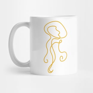 Gold Jellyfish Mug